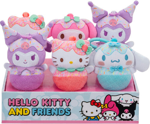Jazwares - Hello Kitty - 4in Clip-on Plush 6ct Pdq - Jazwares - Hello Kitty - 4in Clip-on Plush 6ct Pdq - Collectibles