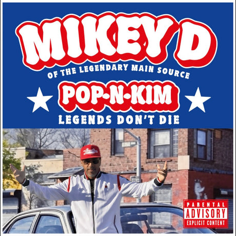 the album cover for Mikey D - POP-N-KIM (Legends Don't Die) [Red]