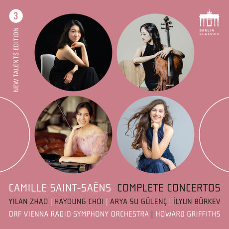 the album cover for Orf Radio-Symphonieorchester Wien - Saint-Saens: Complete Cons Vol. 3