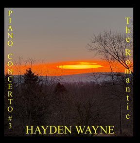 the album cover for Hayden Wayne - Piano Concerto #3: The Romantic