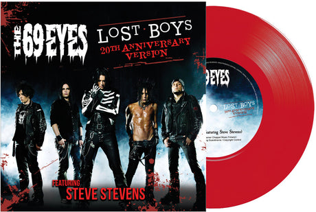 the album cover for The 69 Eyes feat. Steve Stevens - Lost Boys - 20th Anniversary Version [Red]