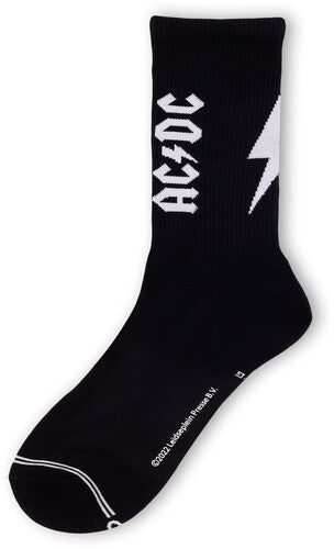 Perri's Ac/dc Lightning Strikes Crew Socks - Perri's Ac/dc Lightning Strikes Crew Socks - Apparel