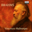 the album cover for Vincenzo Maltempo - Brahms