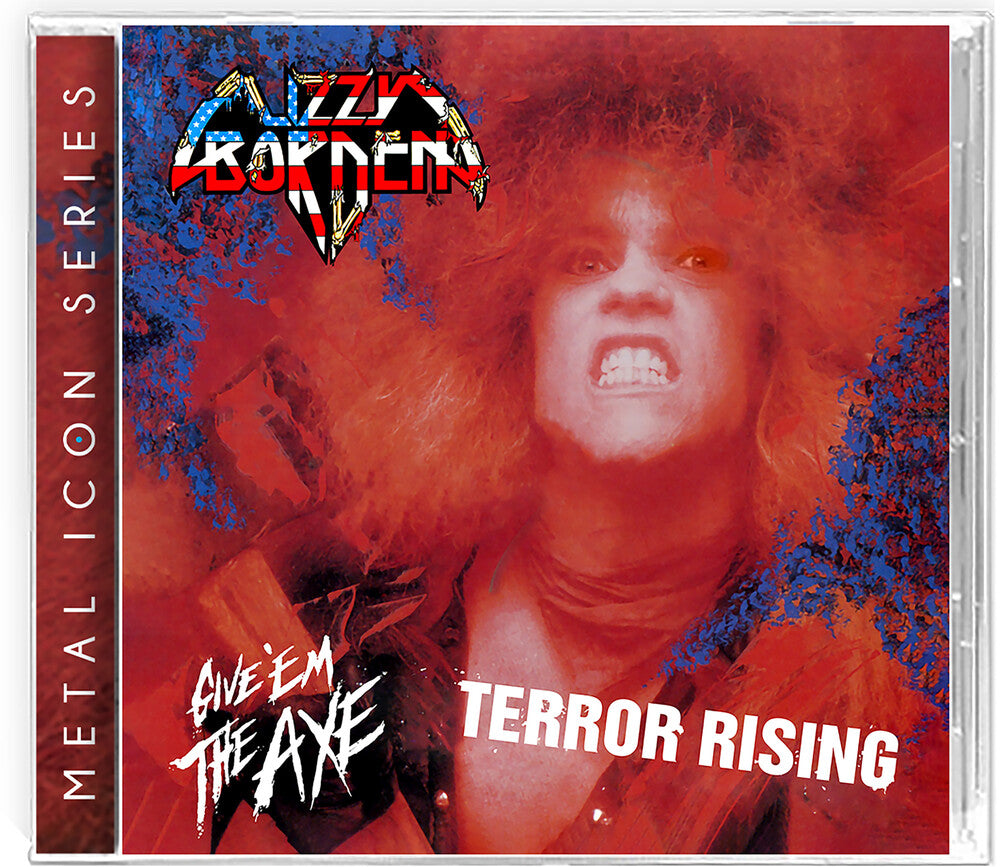 the album cover for Lizzy Borden - Give 'em The Axe & Terror Rising [Limited Edition]