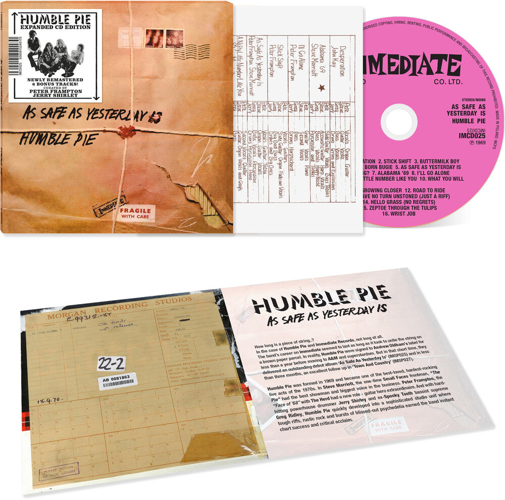Humble Pie - As Safe As Yesterday Is [CD]