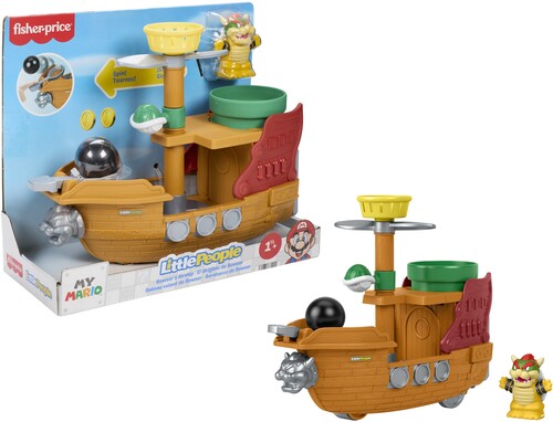 Little People Nintendo - Lp Nintendo Super Mario Bowsers Air Ship - Collectibles