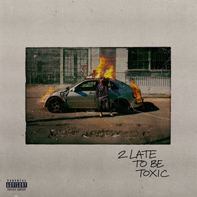 the album cover for Kaash Paige - 2 Late To Be Toxic [Translucent Orange Crush Color LP]