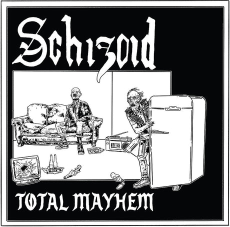 the album cover for Schizoid - Total Mayhem