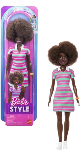 Barbie Fashionista - Barbie Fashionista Striped Polo Dress - Collectibles