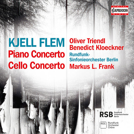 the album cover for Oliver Triendl - Kjell Flem: Pno Concerto; Cello Concerto