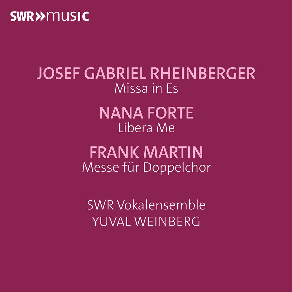 the album cover for Swr Vokalensemble - Masses For Double Choir