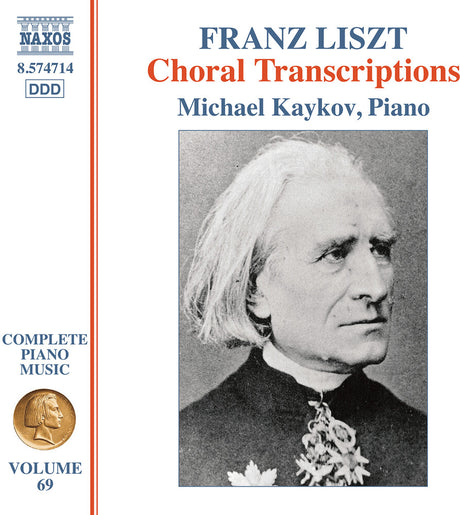 the album cover for Michael Kaykov - Liszt: Complete Pno Music Vol. 69