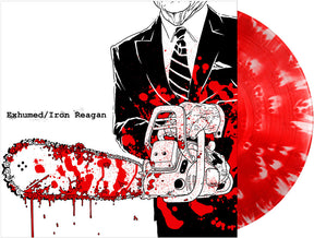 the album cover for Exhumed / Iron Reagan - Exhumed / Iron Reagan [Colored Vinyl] [Limited Edition] (Red) (Wht)