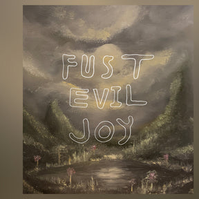 the album cover for Fust - Evil Joy