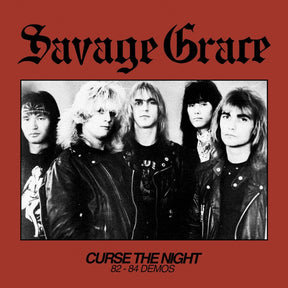 the album cover for Savage Grace - Curse The Night (82-84 Demos)