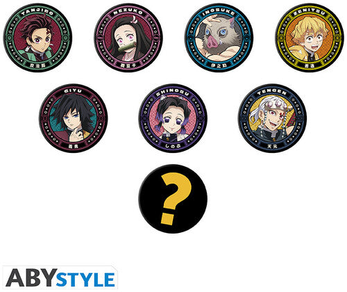 Demon Slayer - Surprise Blind Bag 50mm Badge 26pc - Demon Slayer - Surprise Blind Bag 50mm Badge 26pc - Collectibles