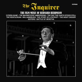 the album cover for Inquirer: Film Music Of Bernard Herrmann / O.S.T. - Inquirer: Film Music Of Bernard Herrmann / O.S.T.