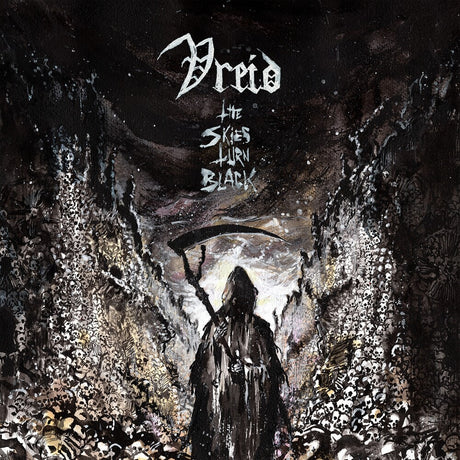 the album cover for Vreid - Skies Turn Black [Colored Vinyl] (Spla)