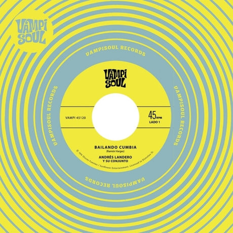 the album cover for Andres Landero  / Su Conjunto - Bailando Cumbia