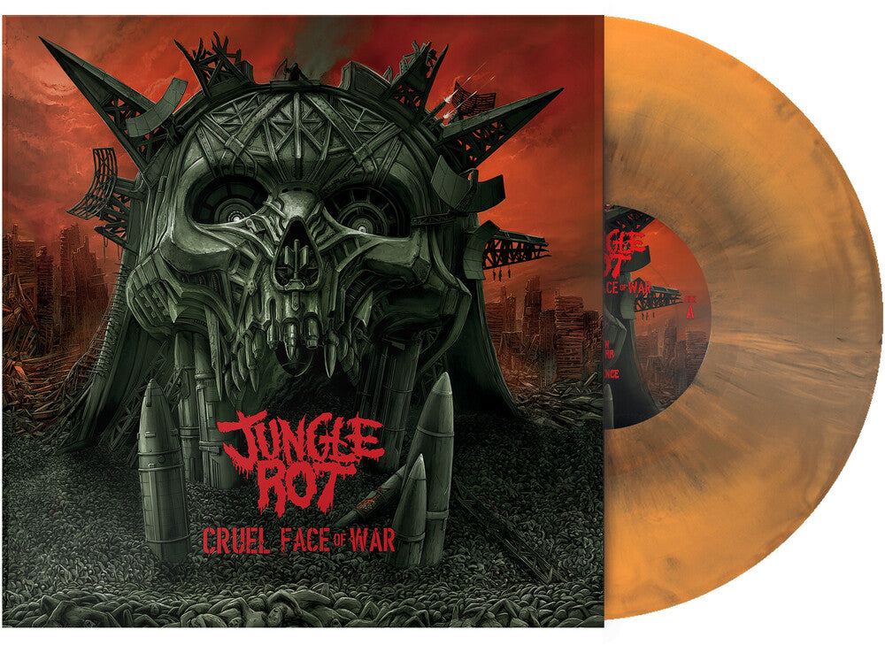 the album cover for Jungle Rot - Cruel Face Of War (Blk) [Colored Vinyl] (Org)