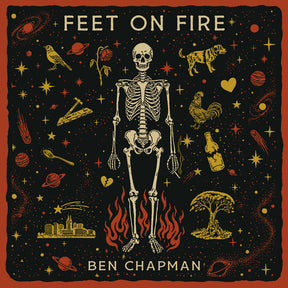 the album cover for Ben Chapman - Feet On Fire