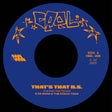 the album cover for E Da Boss - That's The B.S. b/w The Get Down