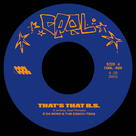 the album cover for E Da Boss - That's The B.S. b/w The Get Down