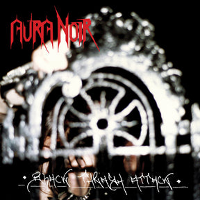 the album cover for Aura Noir - Black Thrash Attack [Colored Vinyl] (Red) (Aniv)