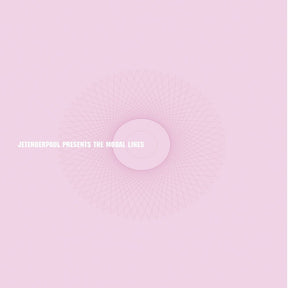 the album cover for Jetenderpaul - Presents The Modal Lines - Pink Splatter [Colored Vinyl]