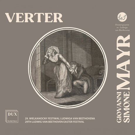 the album cover for Poznan Philharmonic Orchestra - Giovanni Simone Mayr: Verter
