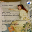 the album cover for Carolina Porro - Giacomo Orefice: Quintet For Pno & Strs Son For
