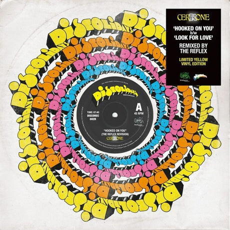 the album cover for Cerrone - Hooked On You / Look For Love (Reflex Revisions)