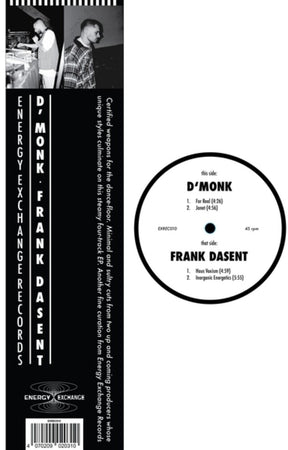 the album cover for D'monk X Frank Dasent - D'monk X Frank Dasent (Ep)
