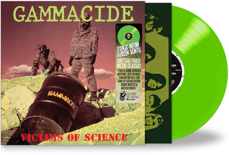 the album cover for Gammacide - Victims of Science