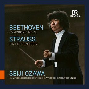 the album cover for Symphonieorchester Des Bayerischen Rundfunks - Ozawa - Beethoven & Strauss