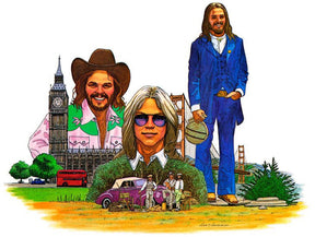 the album cover for America - History - America's Greatest Hits (pacific Ocean Blue Vinyl/50th Anniversary Edition)