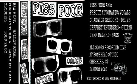 the album cover for Piss Poor - Under Attack