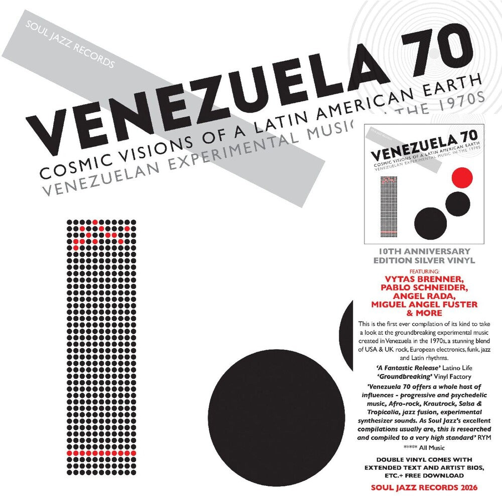 the album cover for Soul Jazz Records Presents - Venezuela 70: Cosmic Visions of Latin American Earth - Experimental in the 1970s [Silver]