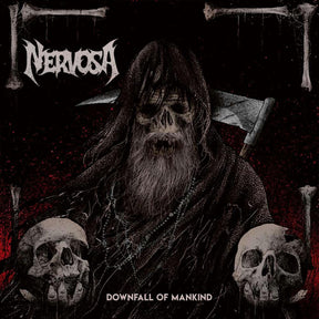 the album cover for Nervosa - Downfall of Mankind