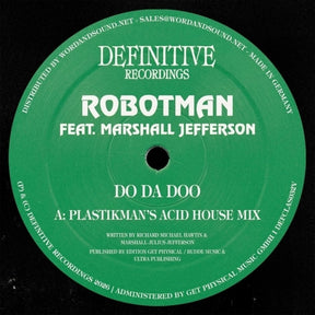 the album cover for Robotman Feat. Marshall Jefferson - Do Da Doo