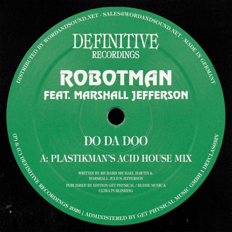 the album cover for Robotman Feat. Marshall Jefferson - Do Da Doo