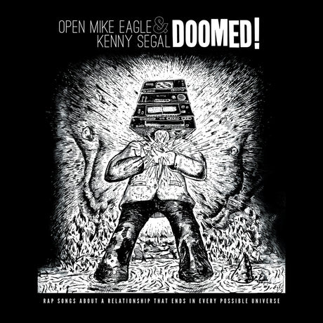 the album cover for Open Mike Eagle / Segal, Kenny - Doomed!