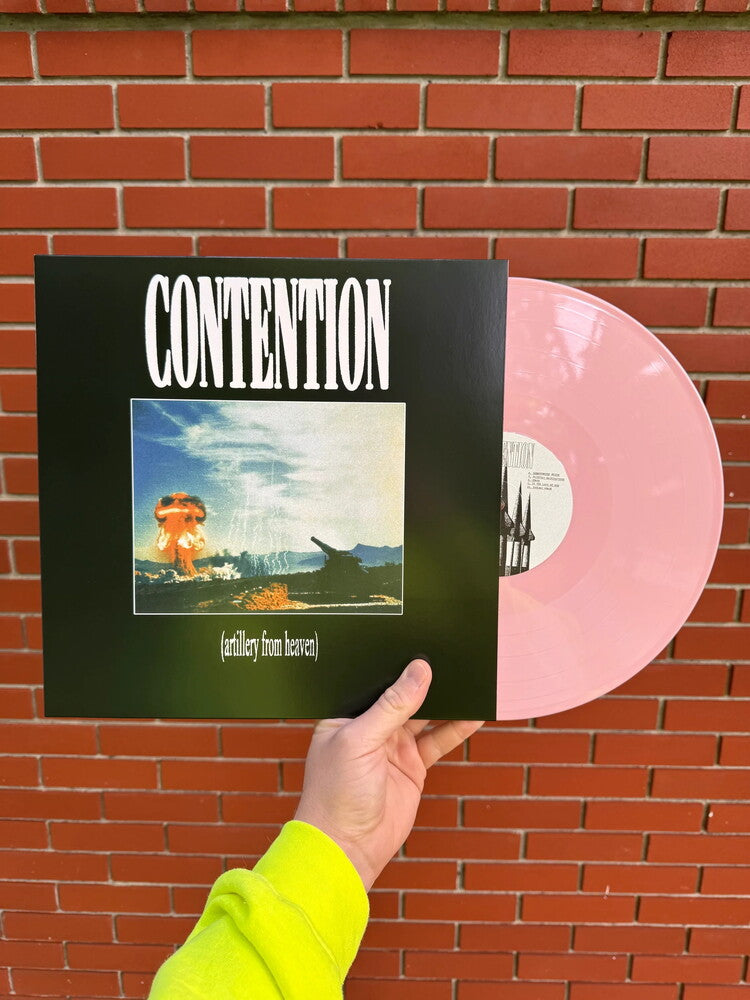 the album cover for Contention - Artillery From Heaven - Pink