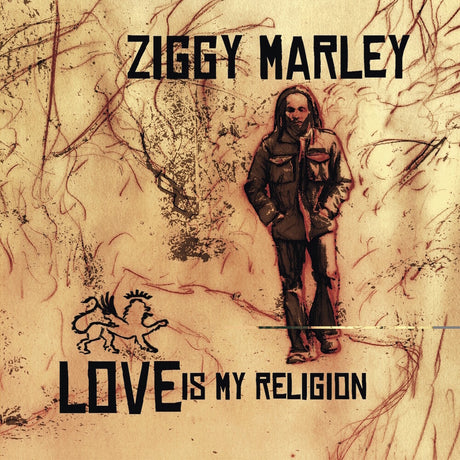 the album cover for Ziggy Marley - Love Is My Religion [Colored Vinyl] [Limited Edition] (Wht) (Aniv)