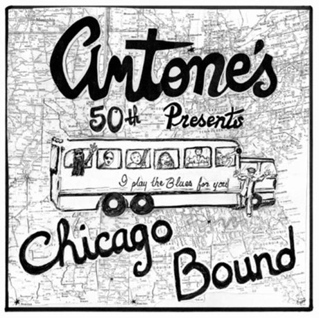 the album cover for Various Artists - Antone’s 50th Presents Chicago Bound: Honoring Muddy, Cliff & Blue