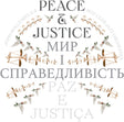 the album cover for John Hollenbeck - Peace And Justice