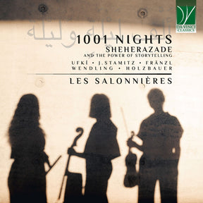 the album cover for Les Salonnieres - 1001 Nights Ã¢Â€Â“ Sheherazade & the Power of Storytelling