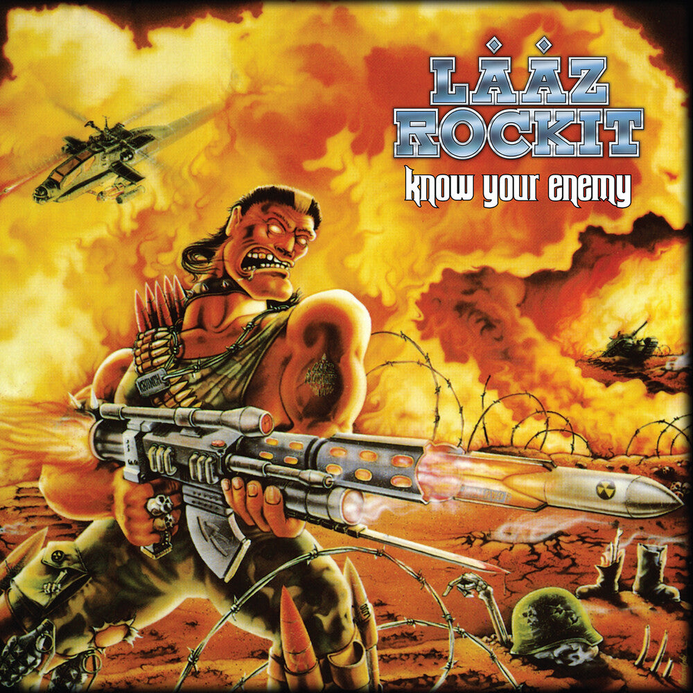 the album cover for Laaz Rockit - Know Your Enemy [Colored Vinyl] [Limited Edition] (Ylw)