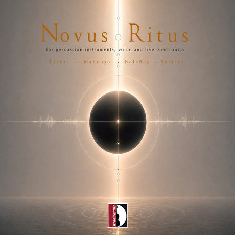 the album cover for Antonino Errera - Novus Ritus