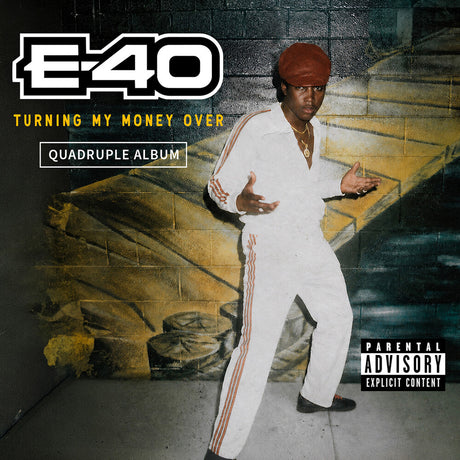 the album cover for E-40 - Turning My Money Over (Quadruple Album)